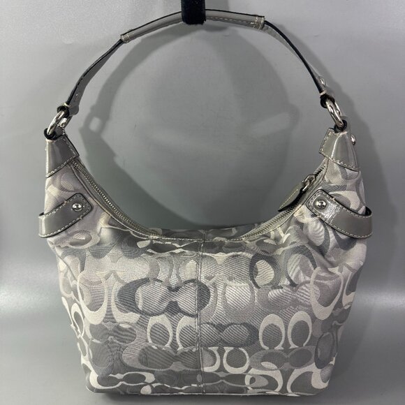 Coach F15054 Optic Signature Penelope Signature Canvas Hobo Shoulder Bag - Picture 7 of 15
